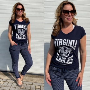 T-shirt Virginia eagles donkerblauw