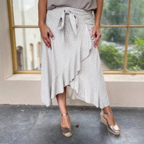 PRINT viscose rok TAUPE RANDY  SALE
