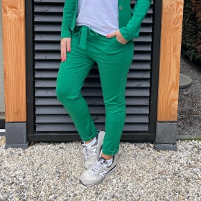 Groene broek met strik Chastar Saskia