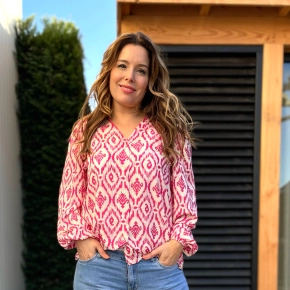 Viscose blouse Viktoria roze
