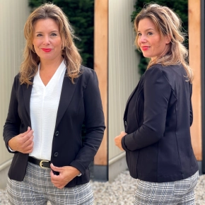Zwarte punto blazer Vera Jo