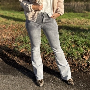 Norfy flared jeans grijs Belinda 8632