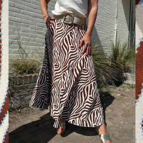 Rok zebraprint choco