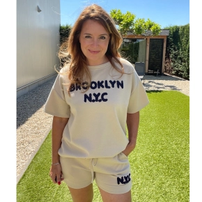 Comfy set dames  BROOKLYN NYC beige-navy