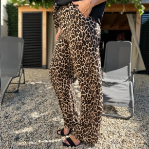 Gemma Ricceri viscose panterprint broek