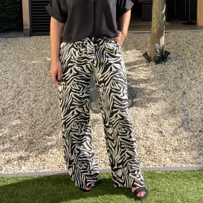 Gemma Ricceri viscose zebraprint broek
