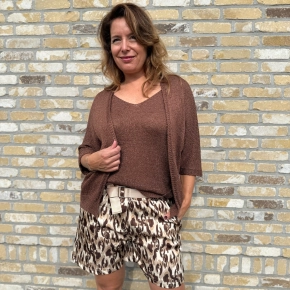 Gemma Ricceri vest choco met glitter