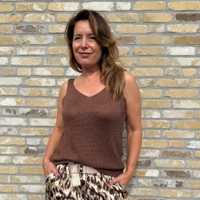Gemma Ricceri glitter topje choco