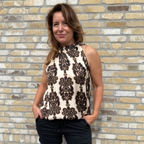 Vera Jo top barokstijl zwart SALE