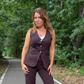 Choco Vera Jo gilet Eliza sale