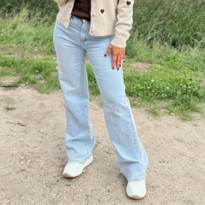 Norfy Lana wide leg jeans lichtblauw 8769