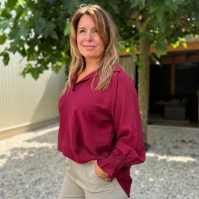 Gemma Ricceri blouse Loïn bordeaux