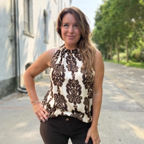 Vera Jo top barokstijl choco SALE