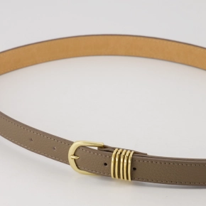 Hailey taupe leren riem