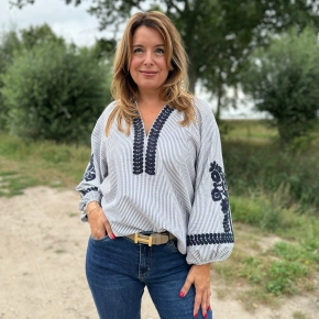 Boho blouse JS Millennium navy SALE