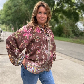 Boebou blouse choco roze SALE