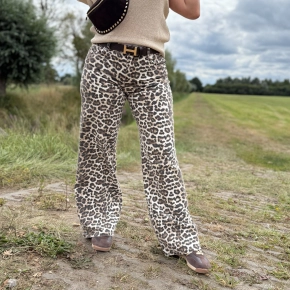 Toxik3 wide leg panterprint broek SALE