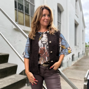 Bouclé gilet choco Roxy