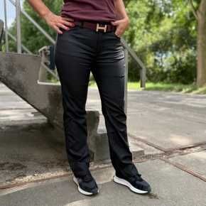 Norfy straight coating broek Stella zwart