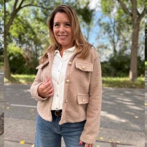 Teddy bouclé jasje Vivy beige