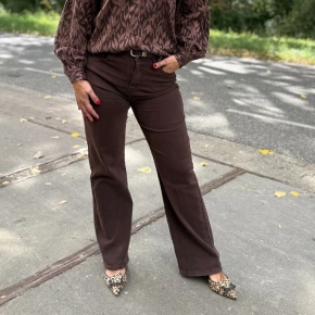 Norfy Lana wide leg jeans choco K879
