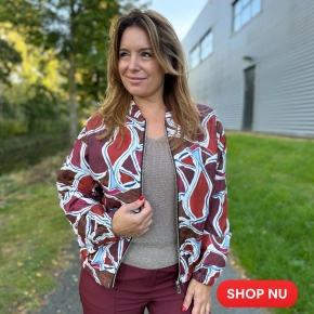 Bomberjack Nadine burgundy choco SALE