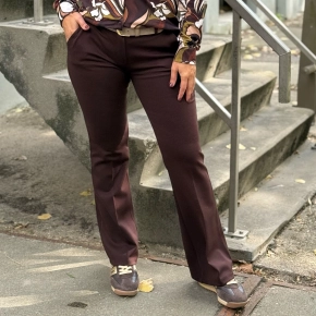 Flared pantalon choco Marga SALE