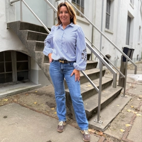 Norfy jeans straight fit – POWER STRETCH basic blauw 9221