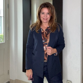 Chique gevoerde blazer Jasmijn NAVY SALE