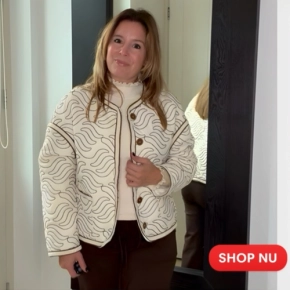 Gewatteerd Jack ivoor choco Nienke