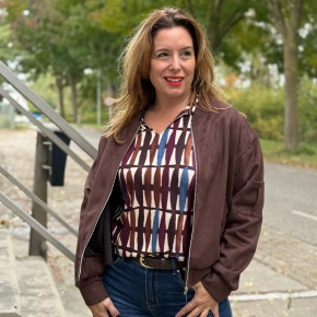 Suedine bomberjack choco