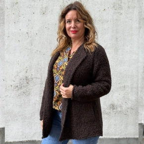 Choco bouclé vest Tess