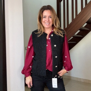 Bouclé gilet zwart Roxy