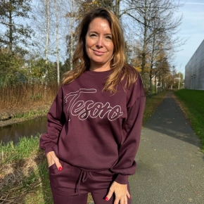 Tesoro sweater burgundy SALE