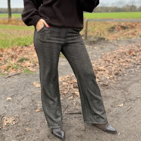 Vera Jo print broek bruin