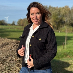 Teddy bouclé jasje Vivy zwart