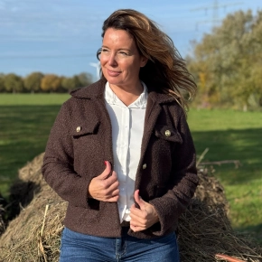 Teddy bouclé jasje Vivy dark chocolat