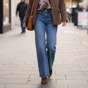 Goodies wide leg jeans DJ2511 blauw