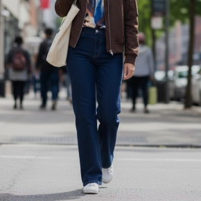 Norfy Lana wide leg jeans darkblue SALE