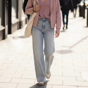 Folyrose stretch jeans blauw