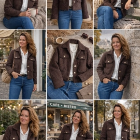 Teddy bouclé jasje Vivy dark chocolat