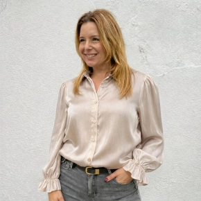 Beige metallic blouse Gemma Ricceri