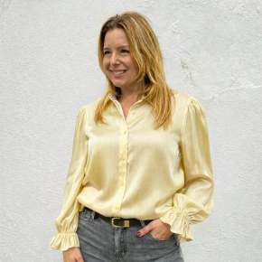 Gele metallic blouse Gemma Ricceri
