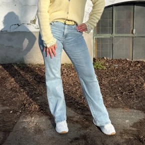 Norfy wide leg power stretch jeans Lana lichtblauw 9262