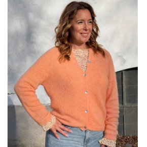 Gemma Ricceri peach vest met alpaca