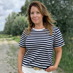 Navy wit strepen shirt Vivi