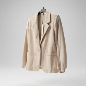 Gemma Ricceri blazer beige witte biezen