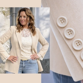 Beige dames blazer Charlie