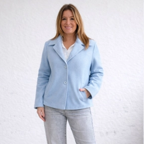 Voorjaars mantel lichtblauw