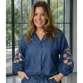 Shop the look Nicole donkerblauw